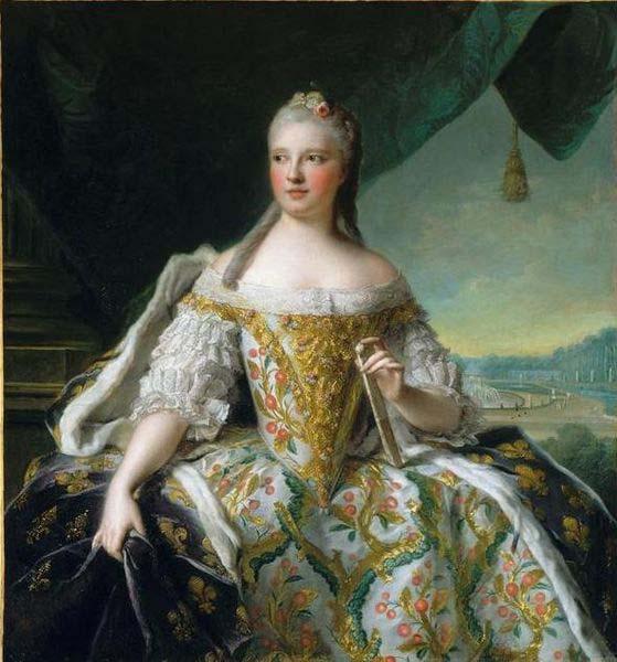 Jjean-Marc nattier Marie-Josephe de Saxe, Dauphine de France dite autrfois Madame de France France oil painting art